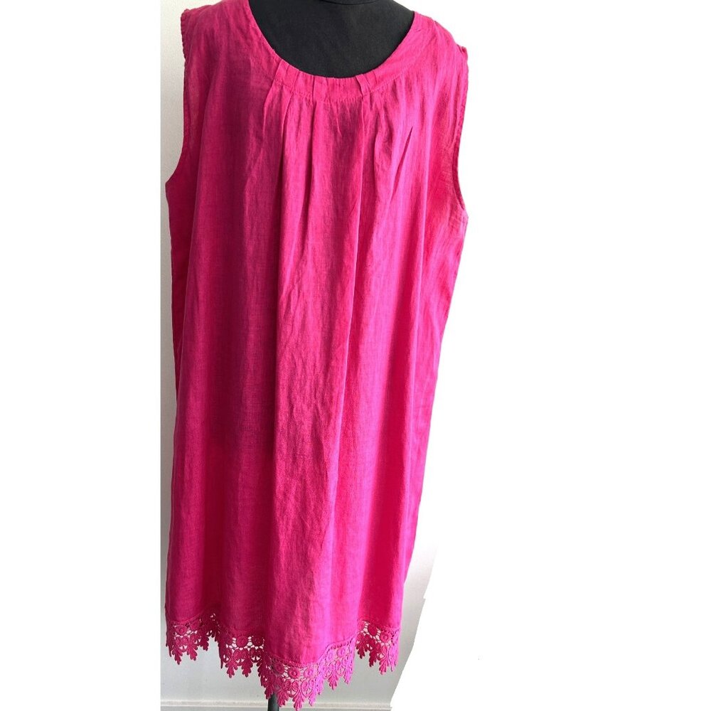 Bellambra Fusche Color Linen Dress Sz 3X